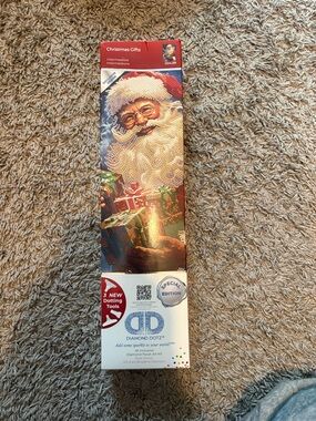 Diamond Dotz 'Christmas Gifts' Santa Diamond Art Panel - Red, White, Green